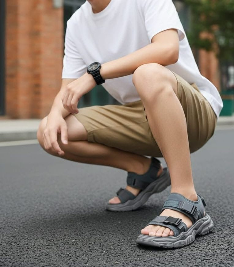 Dianjizhe Men's Recovery Slides & Athletic Sandals