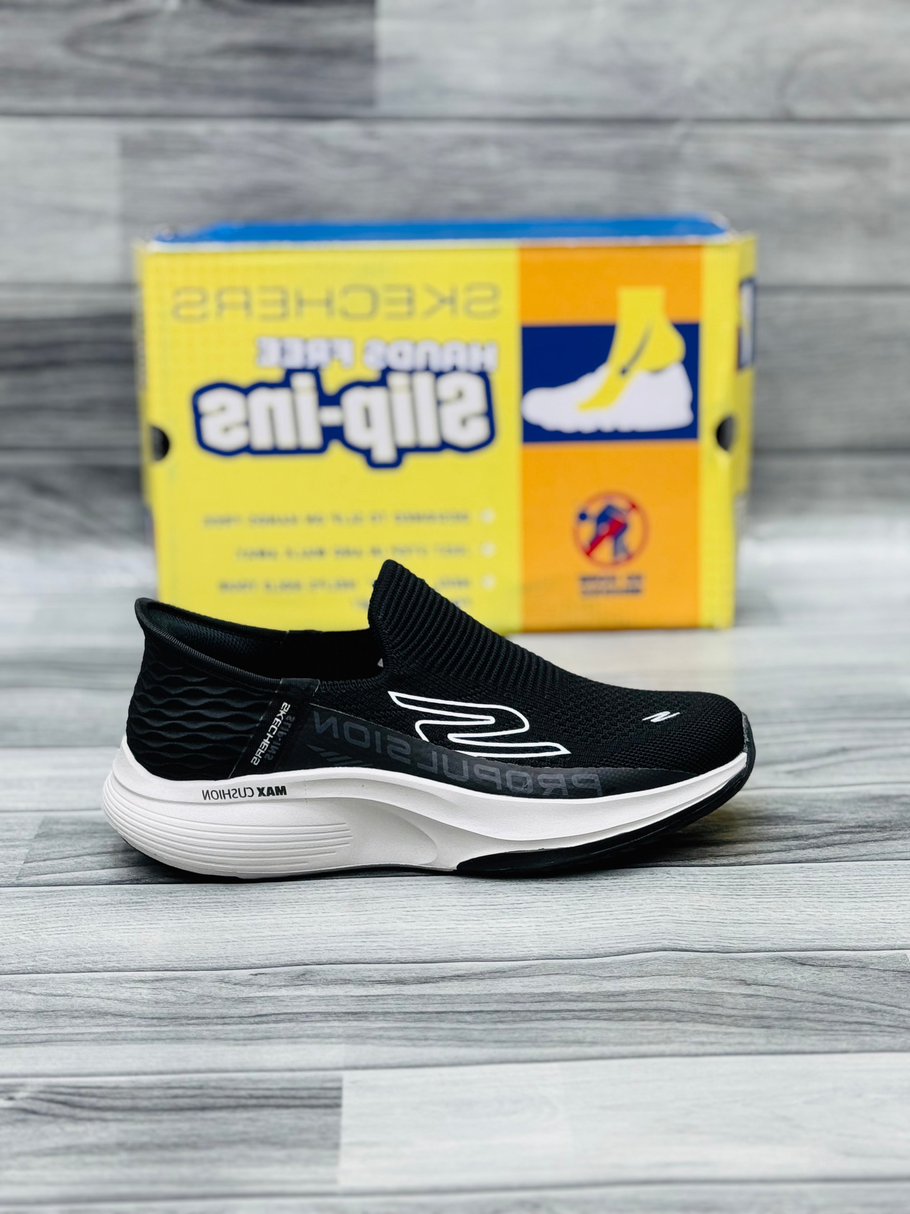 Skechars propulsion slip in memory foam medicated