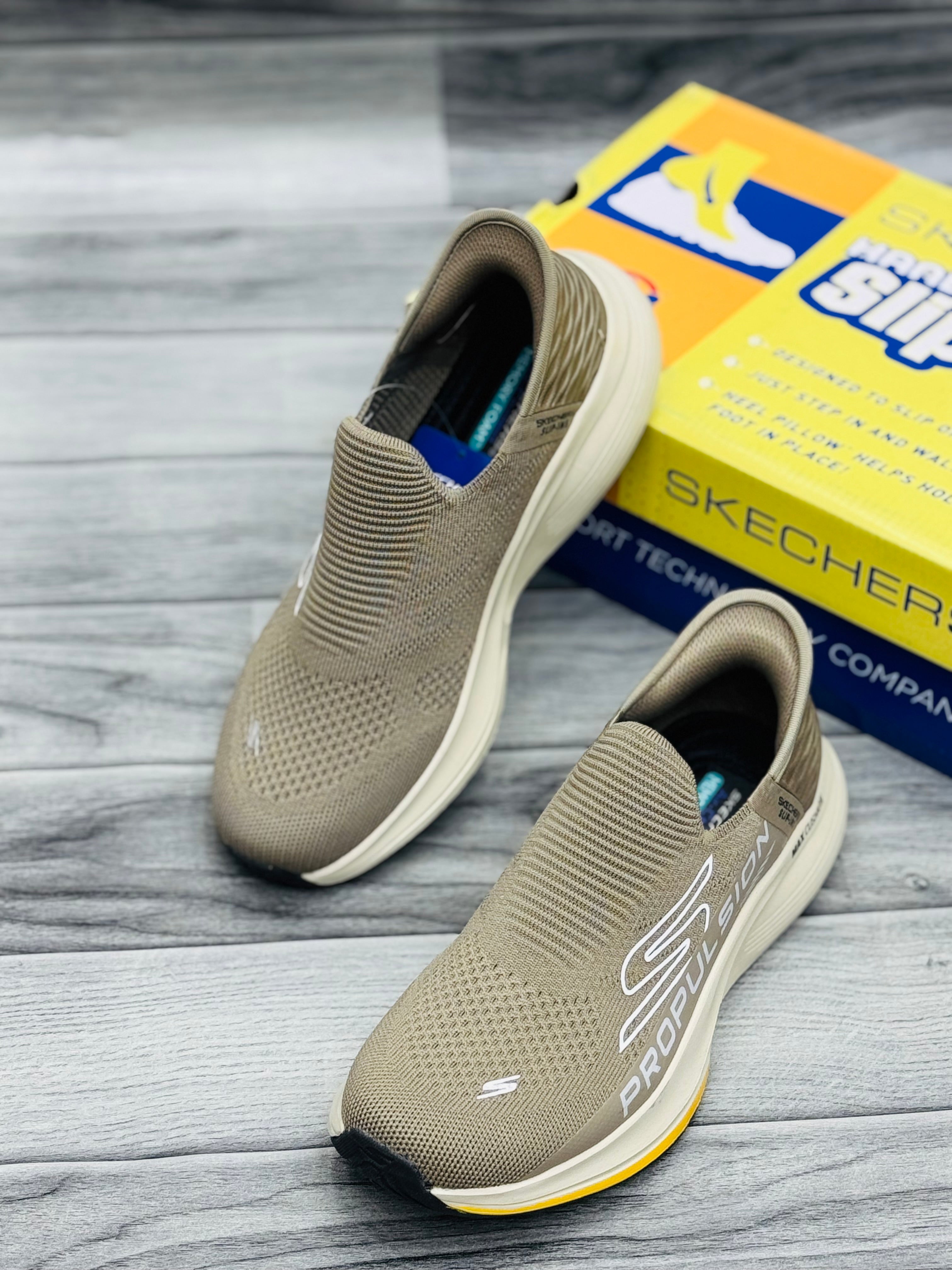 Skechars propulsion slip in memory foam medicated