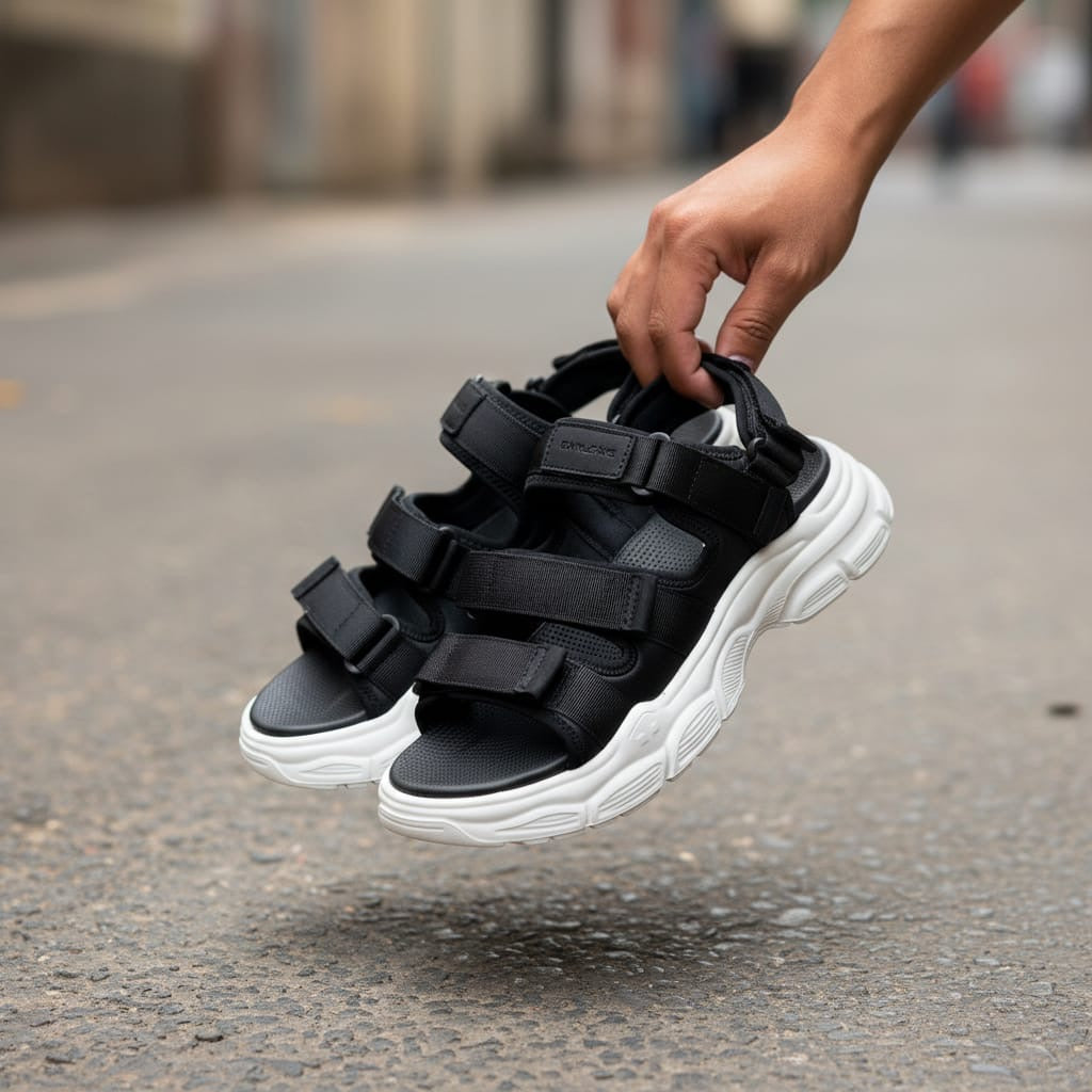 Dianjizhe Men's Recovery Slides & Athletic Sandals